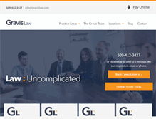 Tablet Screenshot of gravislaw.com